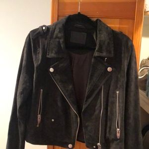 Suede dark gray jacket